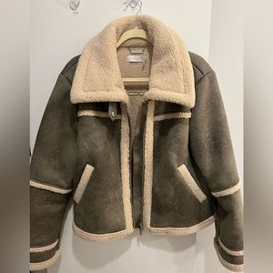 Jonathan Simkhai vegan Sherpa jacket size L